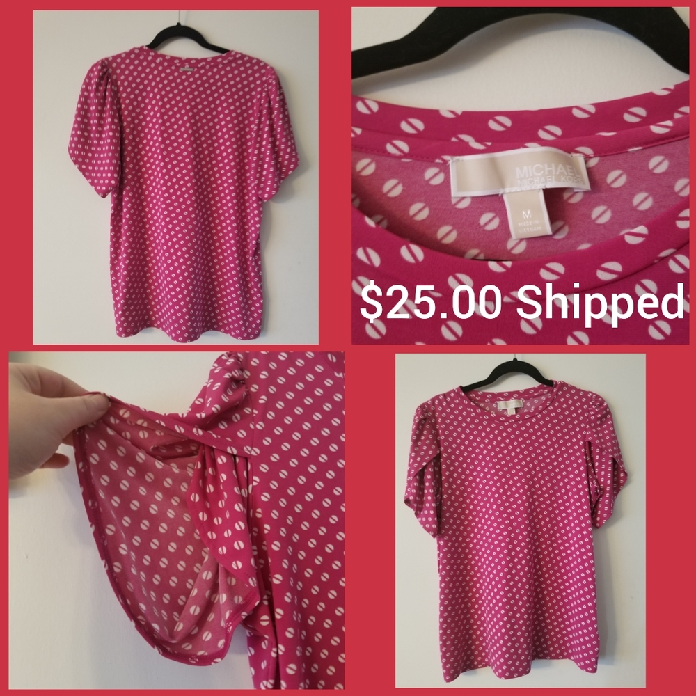 Michael Kors Pink Capsleeve shirt